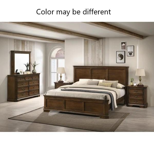 Furniture - Ailany Wood Bedroom Set, Brinae 85" Wide Modern Boucle Upholstered 3 Seat Sofa - MSRP $4,559