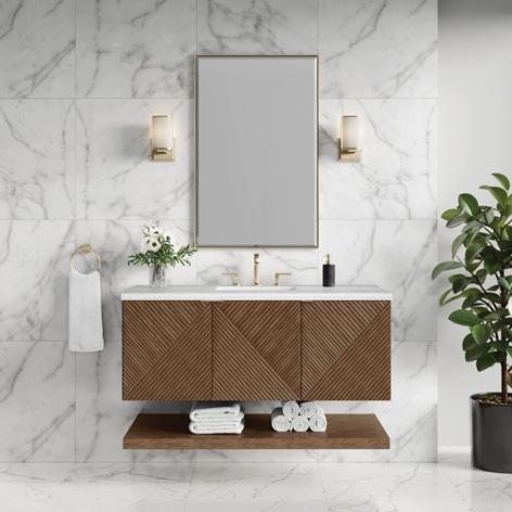James Martin Vanities D200-V48-CSN-3AF Vanity Set - MSRP $5,648