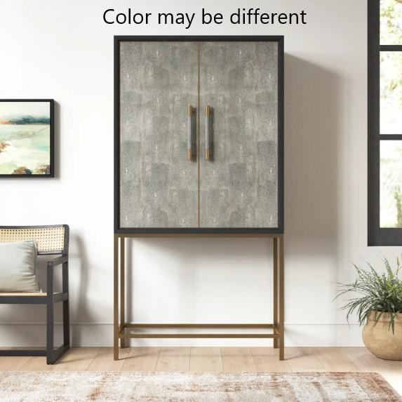 Furniture - Meera Bar Cabinet, Baltusrol 38" Genuine Marble Top Dining Table, Cape Queen Bed - MSRP $5,965