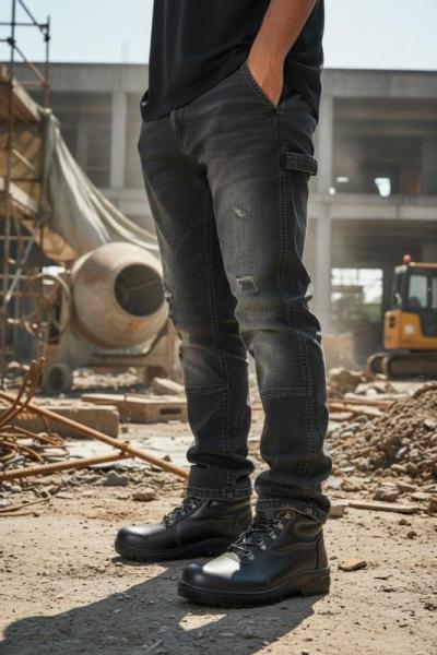 New Boxed Men's Steel Toe Work Shoes Lot 9000