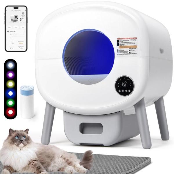 Pet Products- Fsitego Self-Cleaning Cat Litter Box, Thereye Automatic Litter Boxb - MSRP $1,000