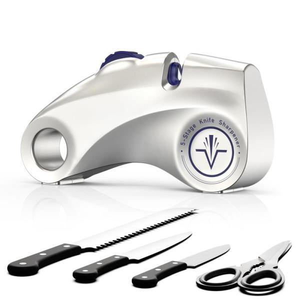 Kitchen - 5-Stage Knife Sharpener, Solino Apron, Anabox Color Changing Glass Tumblers - MSRP $22,602