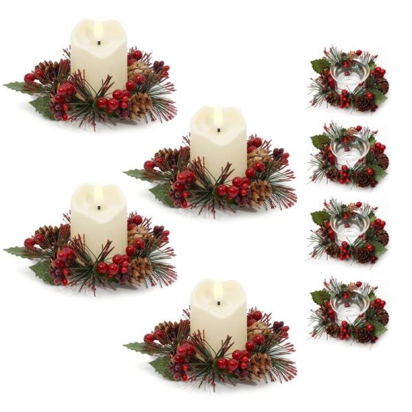 Home- Meditation Ornament 2025, Christmas Candle Rings, Christmas Curtain Valance Xmas - MSRP $19,463