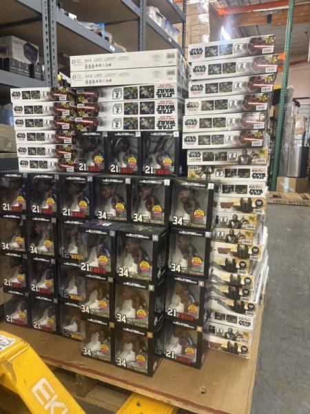 Star Wars & NBA Small-STARS Wholesale Lot — 245pc Puzzles, Models, Fig MSRP 6,478.79