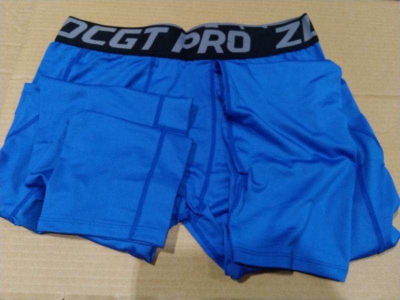 3 Parcels of Men's Lycra Gym Leggings - MSRP $785