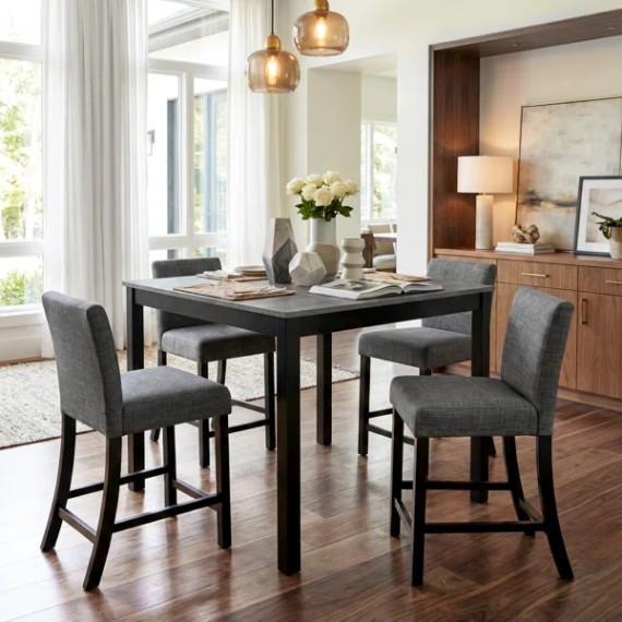 Furniture - Red Barrel Studio Dining Table Set, George Oliver Double Dresser, Devault Dining Chair - MSRP $2,293