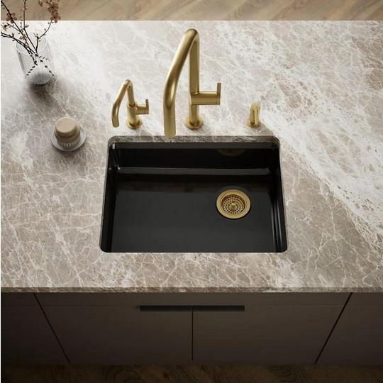 Kohler K-5479-5U-0 Cast Iron Kitchen Sink - MSRP $868