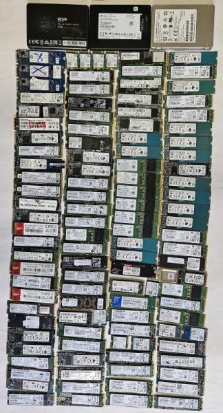 SOLID STATE DRIVES - MIXED SIZES AND CAPACITIES UP TO 1TB (SALVAGED)