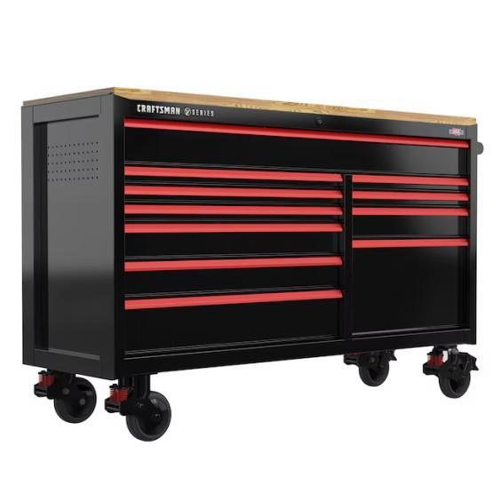 Craftsman 11 Drawer Workstation Tool Cabinet, Zoeller Sump Pump, Kobalt Pancake Air Compressor - MSRP $5,553