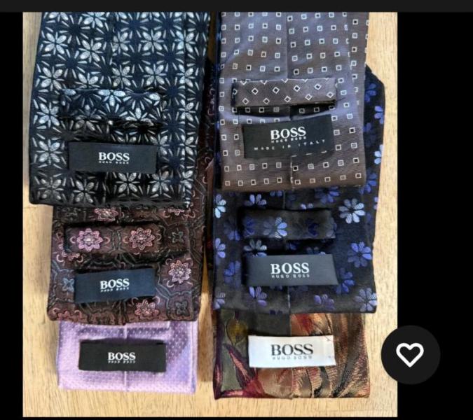 Hugo Boss Ties Lot Wholesale Bulk Resell High End Italy