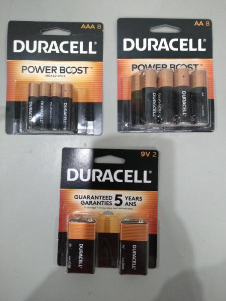 Duracell Coppertop Alkaline 9V, D, C, AA, and AAA Batteries - MSRP $3,948