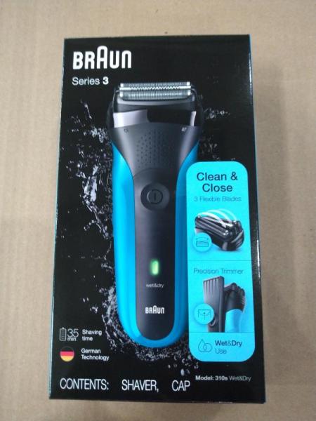 Braun 310s Wet & Dry Rechargeable Electric Shaver for Men - MSRP $33,111