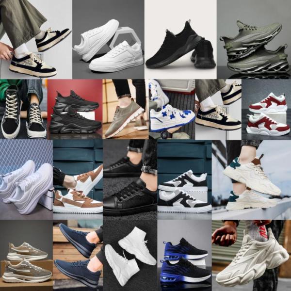 Men’s Assorted Brand Sneakers Lot – Mixed Styles Athletic & Casual Sho