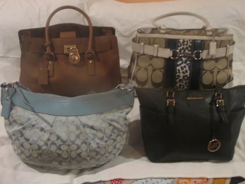 Designer Handbags Michael Kors, Coach, Brighton, Dooney, Cole Haan