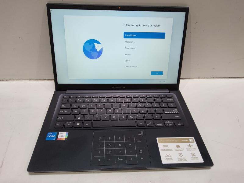 A Grade ASUS Vivobook 14" FHD Laptop, Intel Core i5, 12GB Memory, 256GB SSD - MSRP $599