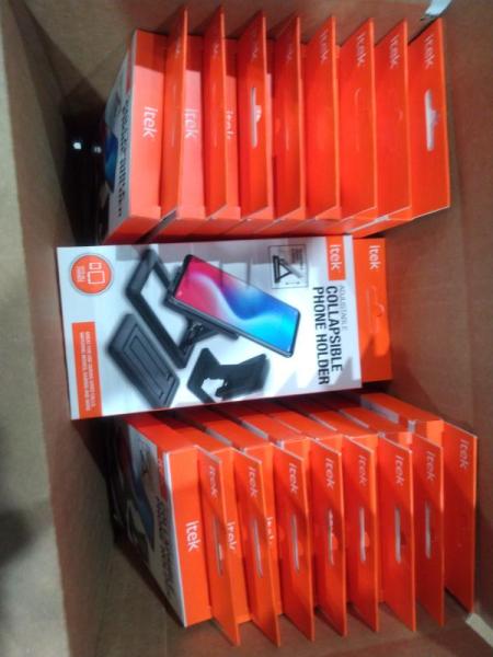Three Packages of Itek Adjustable Collapsible Phone Holders - MSRP $1,079