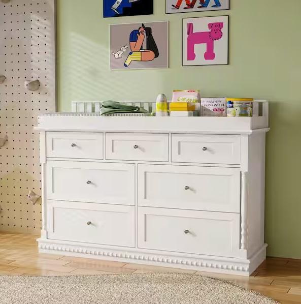 Home Decor - FUFU&GAGA 7-Drawers Wood Changing Table, GOGEXXTV Stand, LISSIMO, VEIKOUS, Graco - Est Retail $1,201