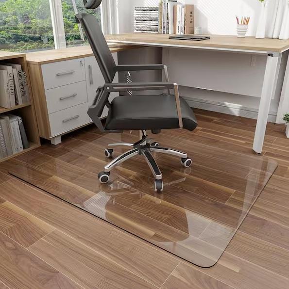 Flooring & Rugs - WILLOTED 36inx46in Clear Rectangle Glass Chair Mat Floor Mat, MSI, HDC - Est Retail $827- 2plts