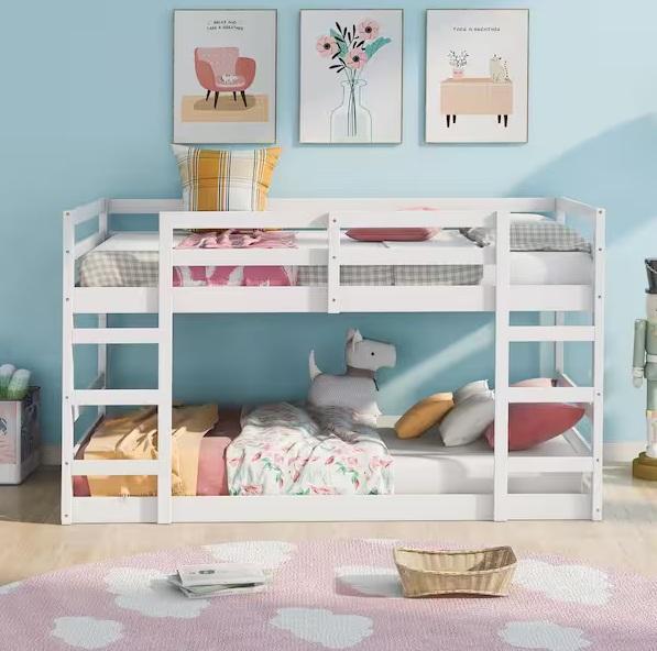 Home Decor- Harper & Bright Designs Twin-Twin Wood Bunk Bed, BYBLIGHT, Tribesigns, Hephastu, Tvilum - Est Retail $1,610