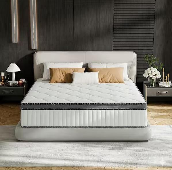 Home Decor - Babo Care Queen Medium Memory Foam 10in Mattress, HOMCOM, BYBLIGHT, hykolity, SKYSHALO - Est Retail $2,080