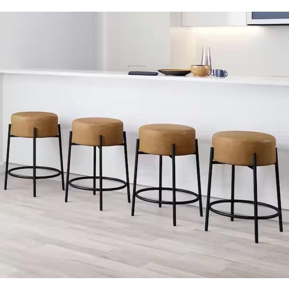 Home Decor - Nathan James Isaac 24in Modern Counter Stools, HOMCOM, BYBLIGHT, Flash Furniture - Est Retail $1,796