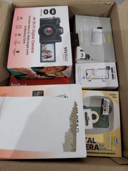 Electronics - Google Nest Doorbell, Amazfit Bip 6 Smartwatch, Vivitar Point Camera - Est Retail $1,399
