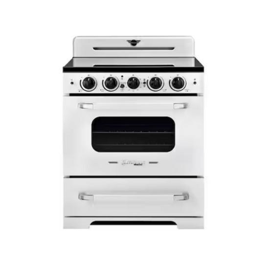 Unique Appliances 30" 5 Burner Element Freestanding Induction Range with Air Fry Oven - Est Retail $3,605- 1plt