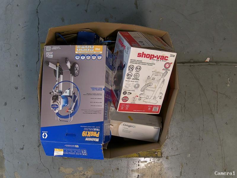 Graco Magnum ProX19 Electric Stationary Airless Paint Sprayer, EGO Z6 Zero Turn Riding Mower, Kobalt - MSRP $3,637