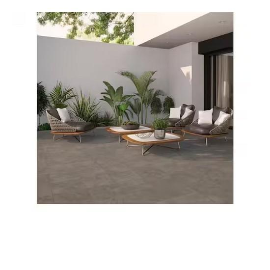 American Ceramic Company Mineral Gray/Glazed Textured 18 in. x 18 in. Porcelain Tile - Est Retail $1,084- 1plt
