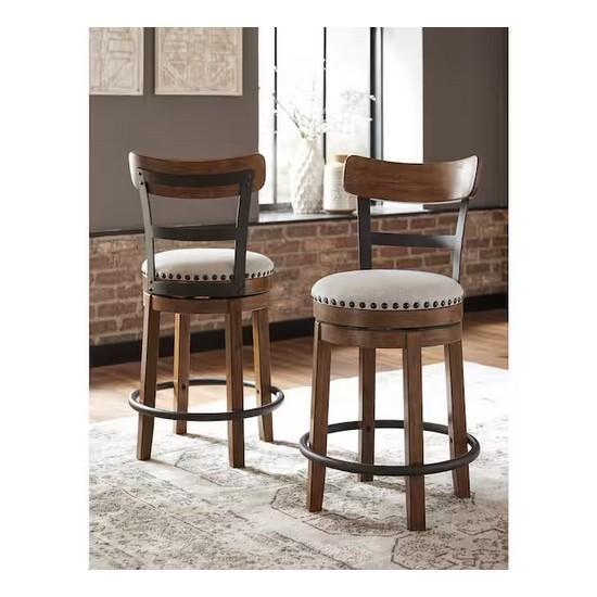 Mixed Lot - Signature Design Barstools, Homcom Kitchen Cart, Braun Alarm Clock - Est Retail $1,189- 1plt