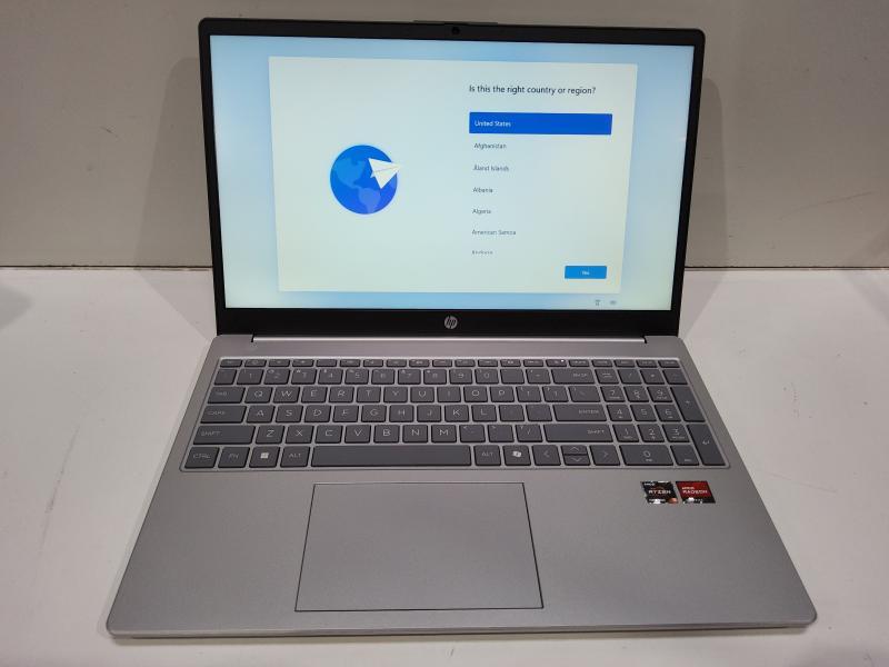 A Grade - HP 15.6" HD Touchscreen Laptop, AMD Ryzen 3, 8GB RAM, 256GB SSD, Natural Silver - MSRP $799