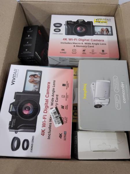 Electronics - Google Nest, Kidamento Digital Camera, Vivitar Camera Lens - Est Retail $1,123