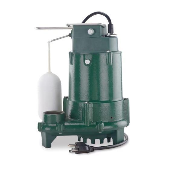 Zoeller 1/2HP 115V 80gal Cast Iron Submersible Sump Pump, EGO POWER+ Multi-Head 56V Battery String Trimmer -MSRP $5,382