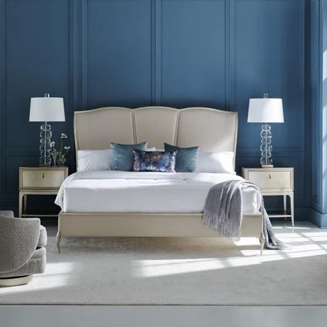 TRUCKLOAD - Furniture - Un-Deux-Trois Platform Bed, Halifax Lachlan Hutch Top, Tione Chaise Lounge - MSRP $43,123