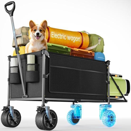 Everyfun Dual Motor Electric Cart, Maxtex Rolling Whiteboard, Bedlore Mattress Topper - MSRP $1,758