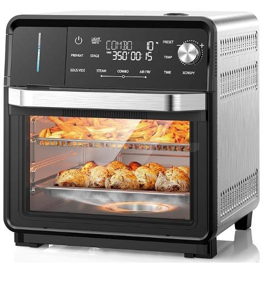 Nuwave Combi Steam Oven, GYIIYUO TV Stand w/Fabric Drawers, SUPERJARE 47in L Shaped Gaming Desk - MSRP $1,840