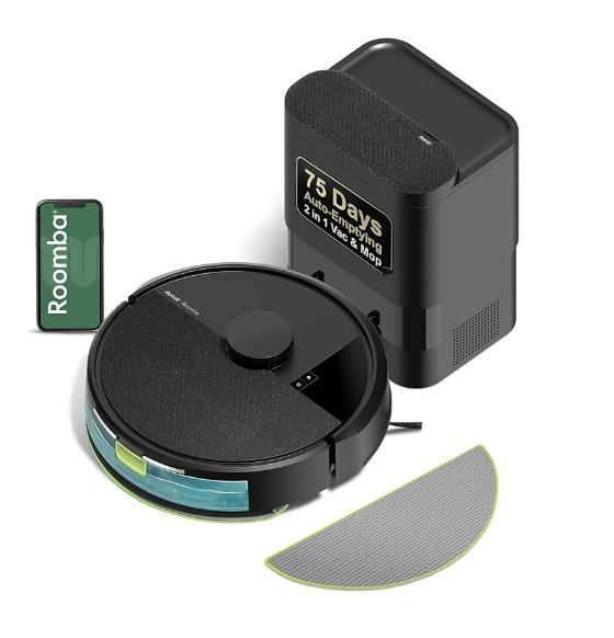 iRobot Roomba 104 Vacuum Mop Robot, Samsung 32in Flat Computer Monitor, Ninja Crispi 4-1 Glass Air Fryer - MSRP $2,347
