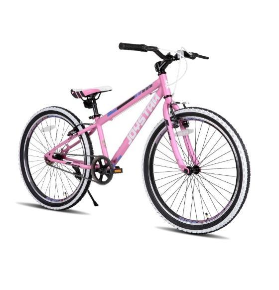 JOYSTAR Lubbock 24in Hardtail Mountain Bike, Signature Design by Ashley Bolanburg Chair Side End Table - MSRP $2,437