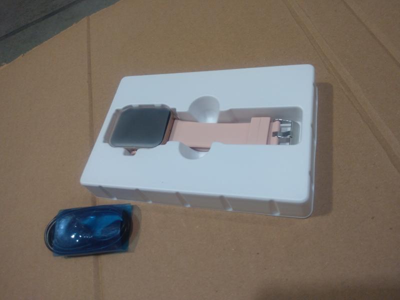 3 Parcels of Mundo Kamoviz Smartwatch with Titanium Case & Pink Silicone Milanese Band - MSRP $1,212