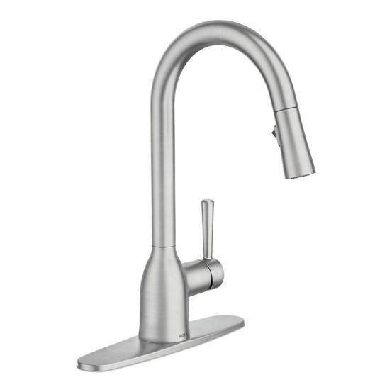 Moen Adler Pull Down Kitchen Faucet, Malol Dining Chairs, LazBlinds Cellular Shade - MSRP $2,983