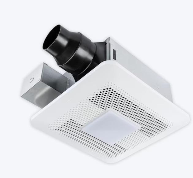 Panasonic WhisperRemodel DC 0.8Sone White Lighted Bathroom Ventilator Fan, Greenes Fence Planter Box - MSRP $2,218
