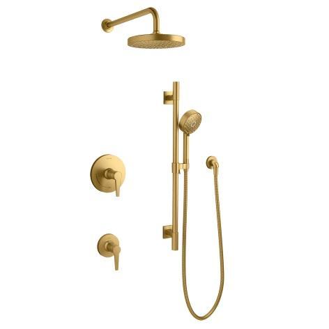Kohler K-26914-G-2MB Awaken Showering Kit - MSRP $1,072