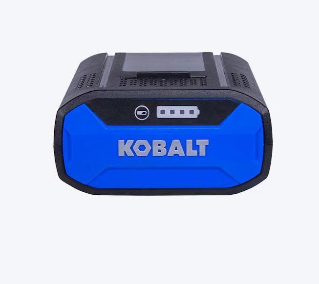 Kobalt 40V 4Ah 1pk Lithium Ion Battery, EGO POWERLOAD 56V 15in Telescopic Shaft Battery String Trimmer - MSRP $4,225