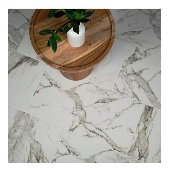 MSI Crystal Bianco 12 in. x 24 in. Polished Porcelain Stone Look Tile - Est Retail $840