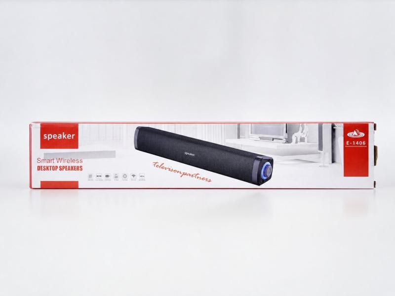 Smart Wireless Desktop Soundbar Speaker E-1406 Bluetooth TV and Sound