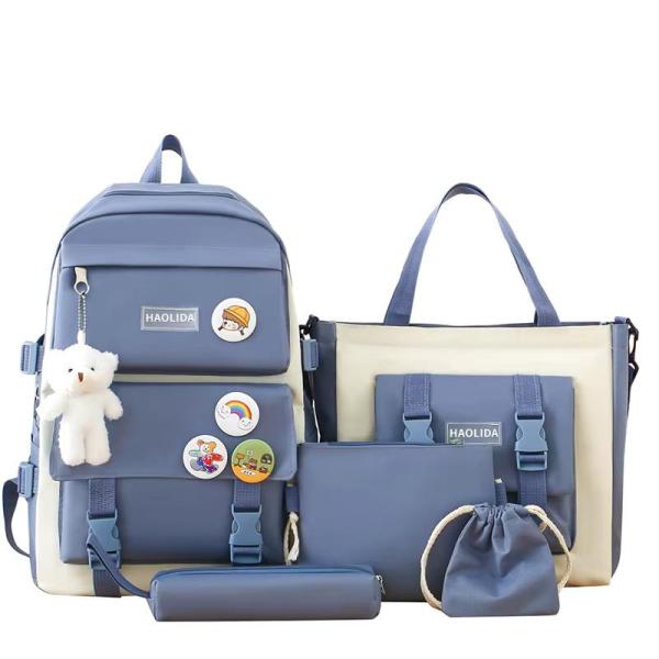 Bulk Lot of 4 in 1 Backpack Sets Fashion Canvas Bags