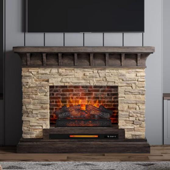 Allen & Roth Sedona Electric Fireplace, Kobalt Air Compressor, Primo Water Cooler - MSRP $2,614