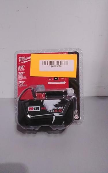 NEW - Milwaukee M18 18-Volt 4.0 Ah Lithium-Ion XC Extended Capacity Battery Pack - MSRP $139