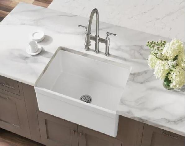 Elkay SWUF28179WH Fireclay Kitchen Sink - MSRP $634