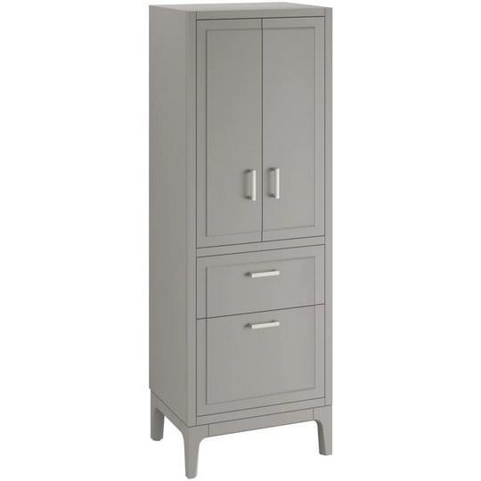 Kohler K-33556-ASB-1WT Linen Tower Cabinet - MSRP $854